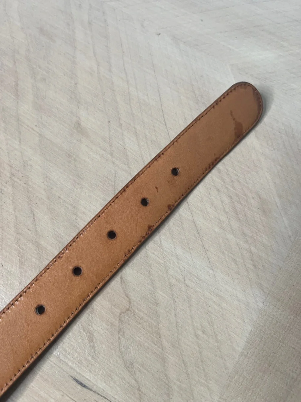 Coach British Tan Leather Belt with Brass Buckle Size 32